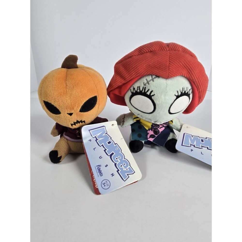 Funko Mopeez Nightmare Before Christmas Sally Pumpkin King Plush Lot of 2
